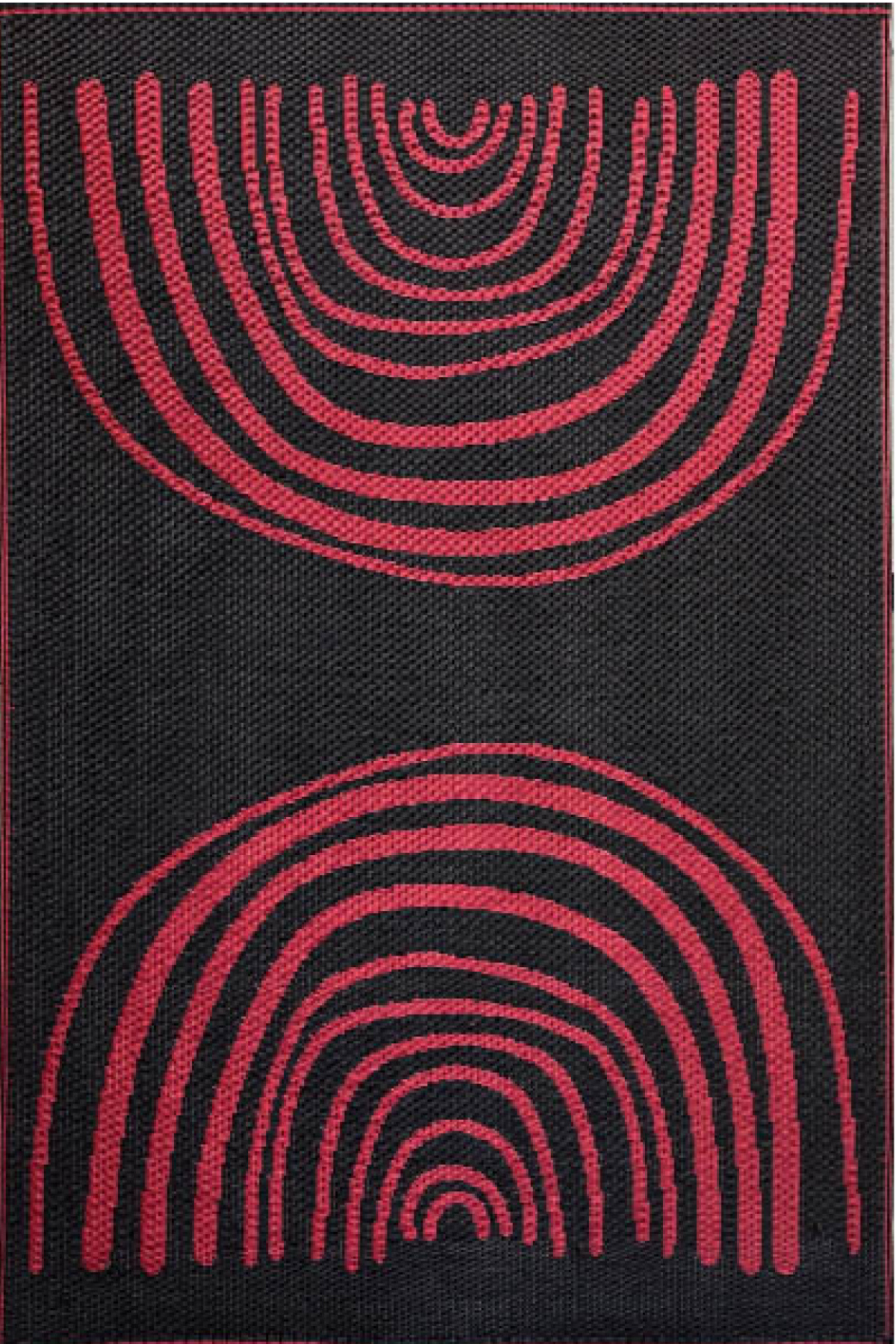 Concentric Red & Black