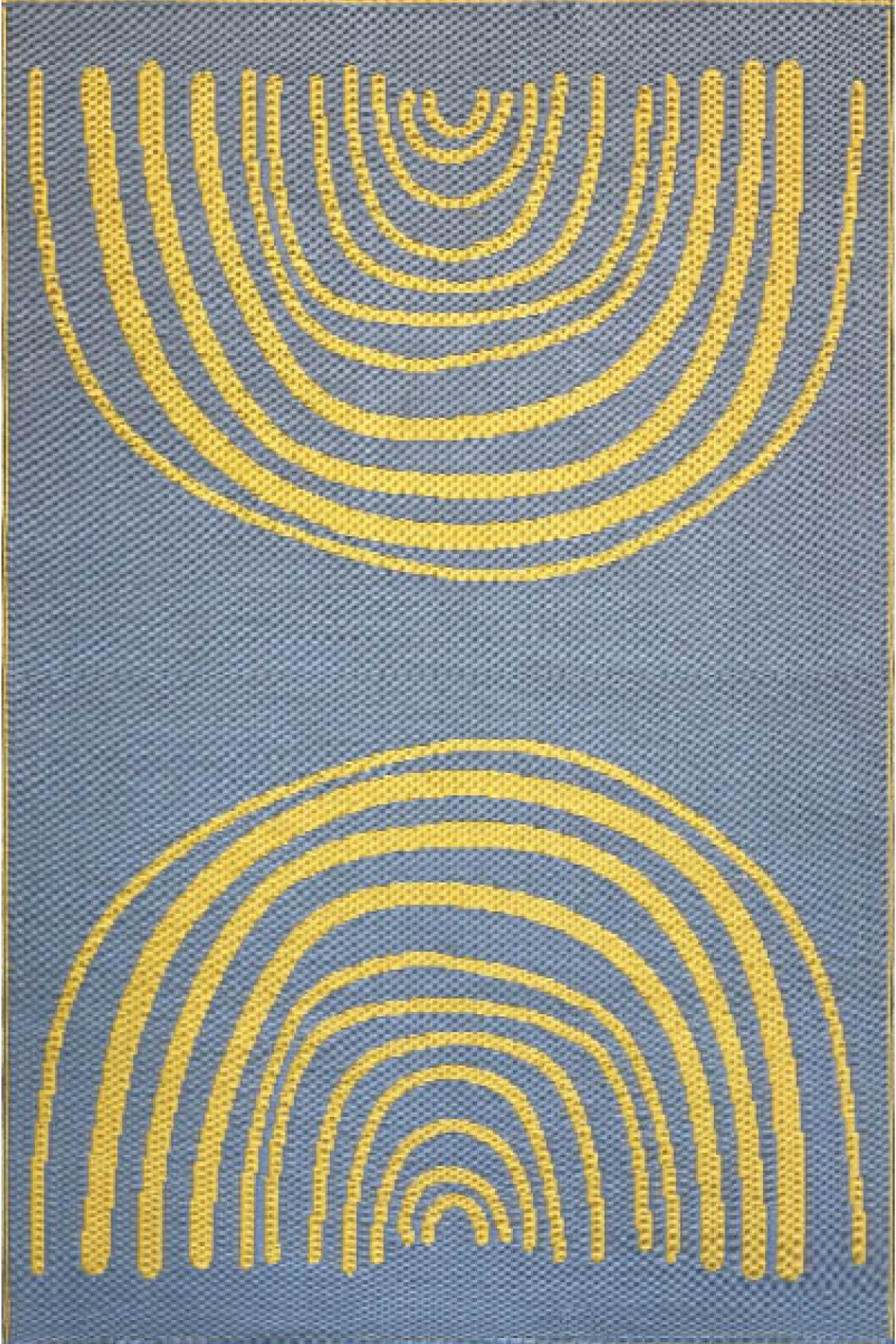 Concentric Yellow & Grey