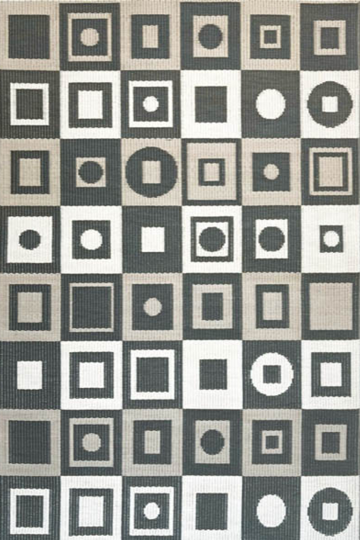 Mod Squares Charcoal Grey