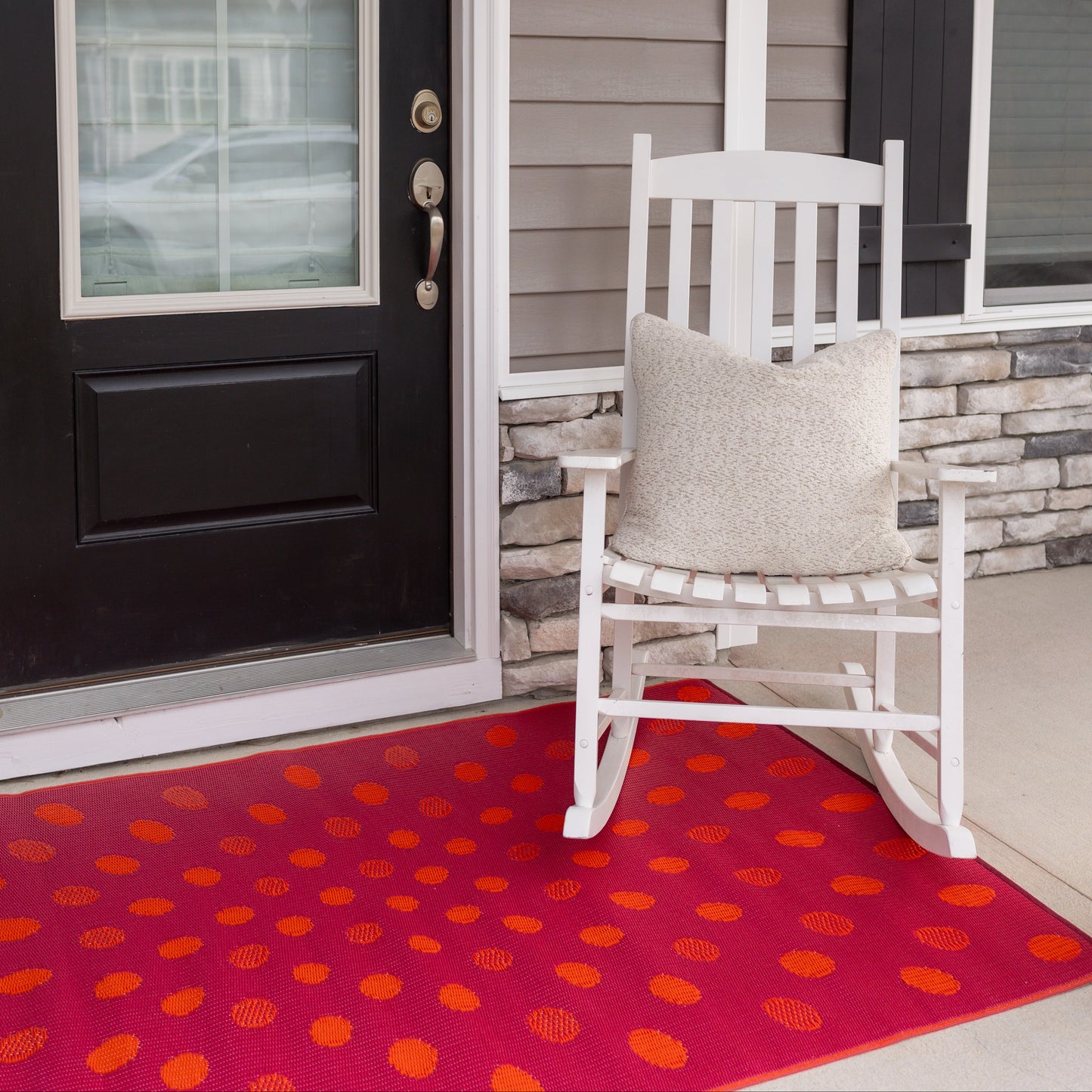 Crazy Dots Orange & Red