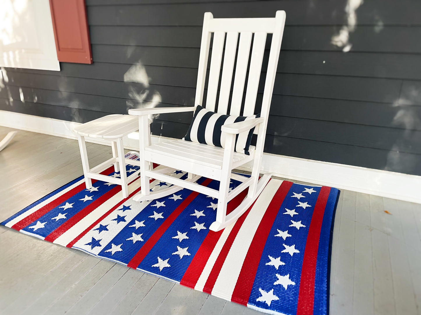 Cheers Red White & Blue Outdoor Mat