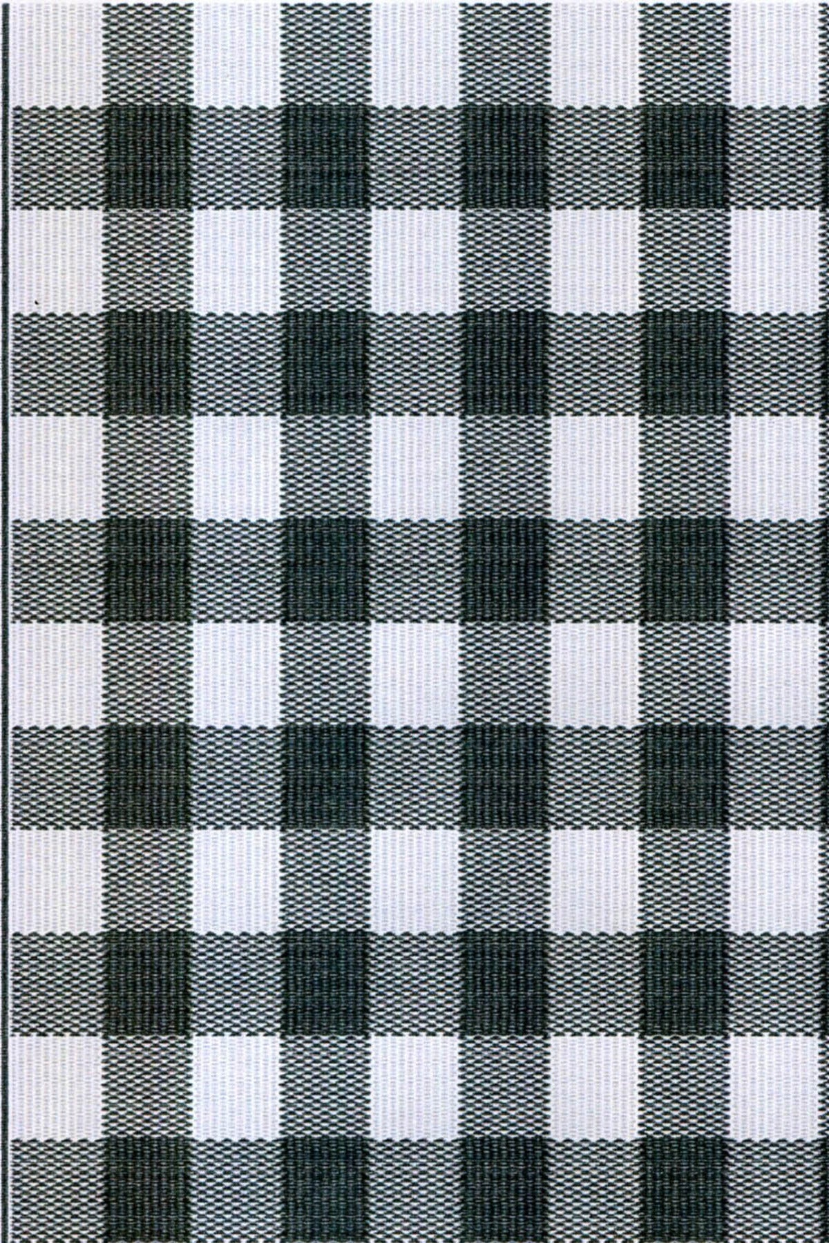 Buffalo Plaid Black & White Outdoor Mat