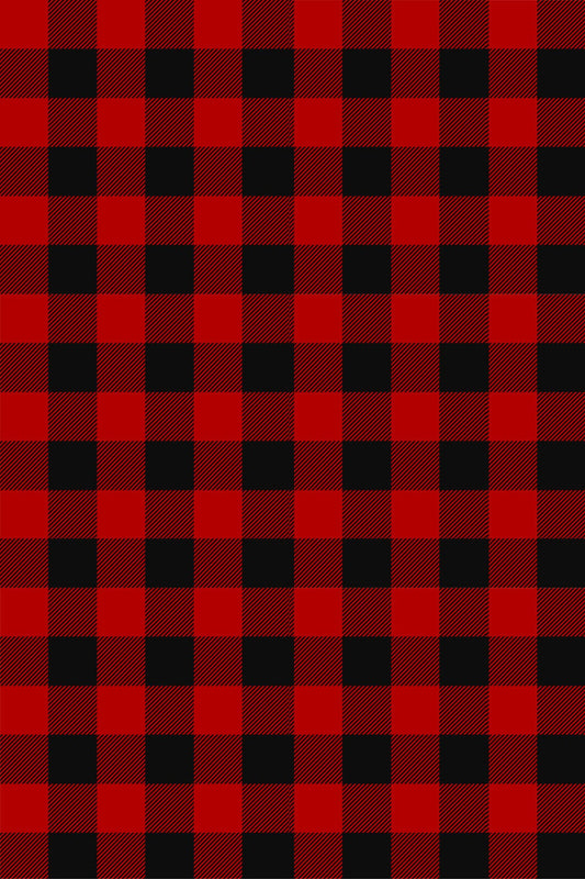 Buffalo Plaid Red & Black Outdoor Mat