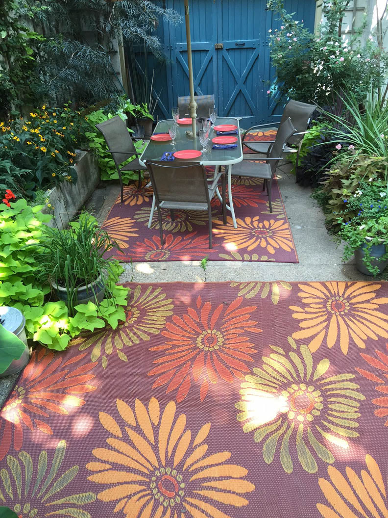 Daisy Rust Outdoor Mat