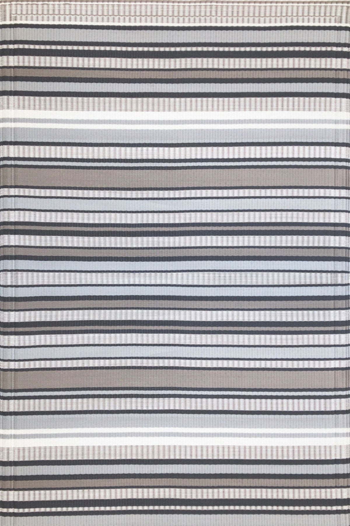 Stripes Cool Grey Outdoor Mat