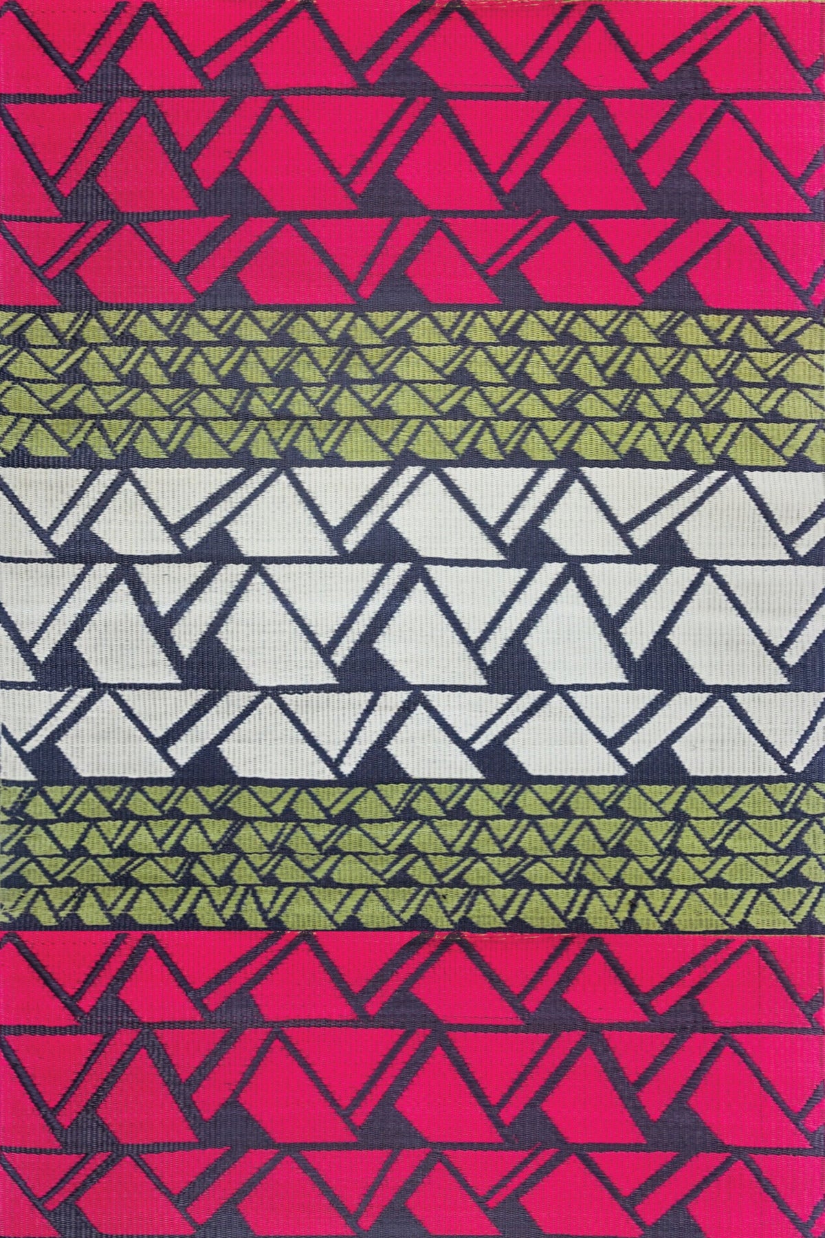 Zig Zag Fuchsia Outdoor Mat