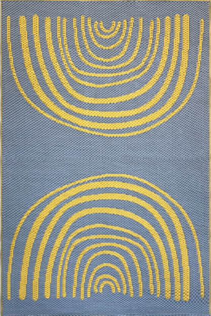 Concentric Yellow & Grey