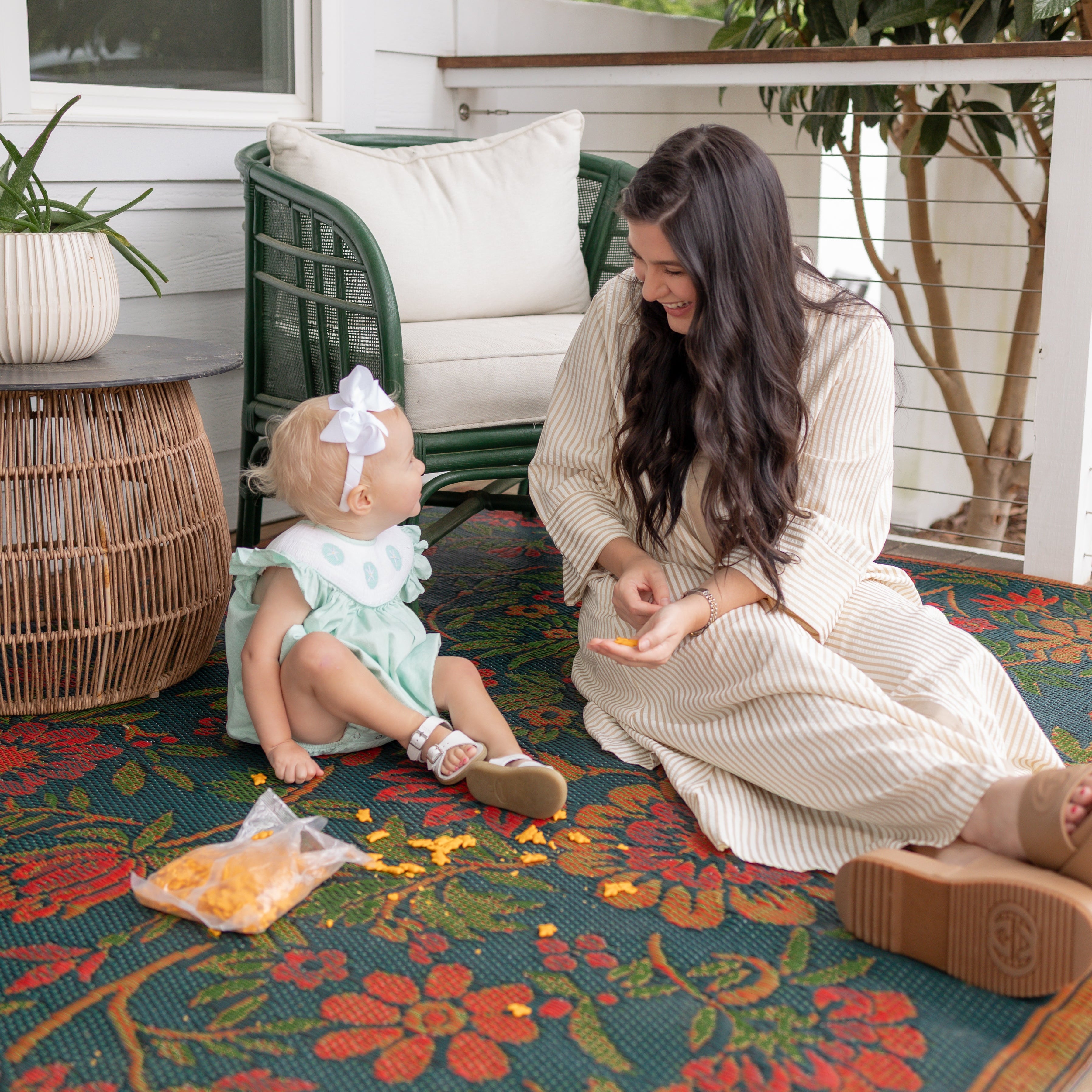 Wildflowers Hunter Green – Mad Mats