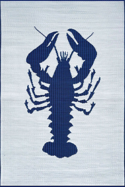 Lobster Blue & White