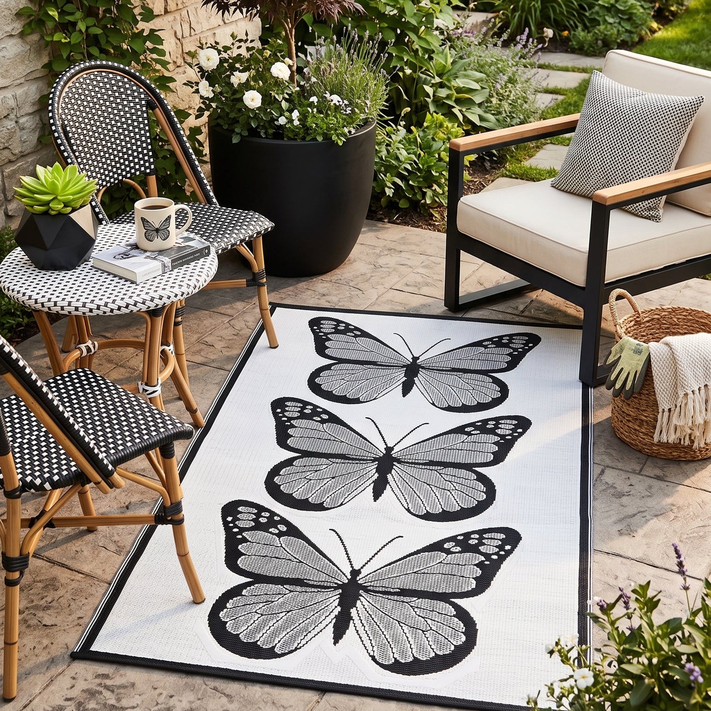 Butterfly Black & White