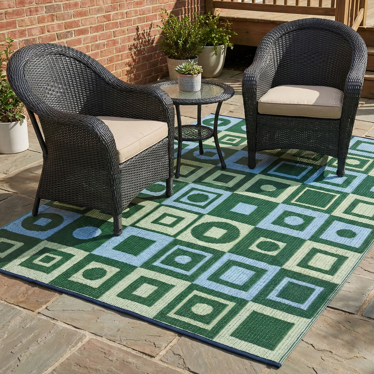 Mod Squares Hunter Blue