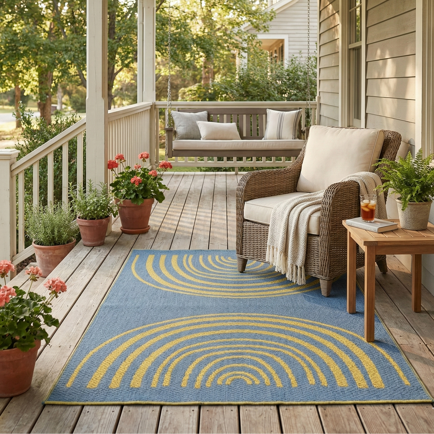 Concentric Yellow & Grey