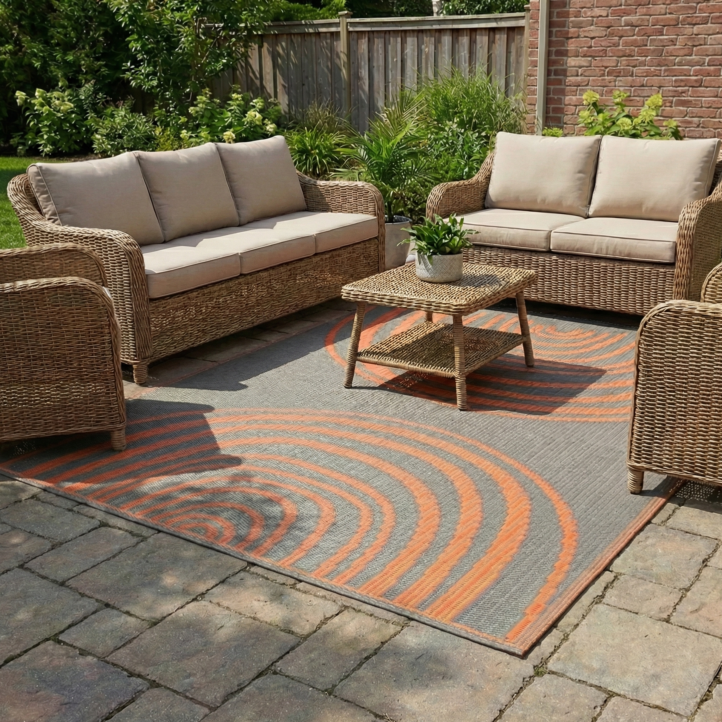Concentric Orange & Umber