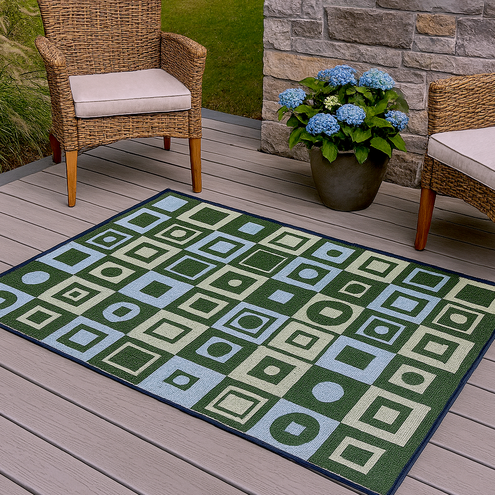 Mod Squares Hunter Blue