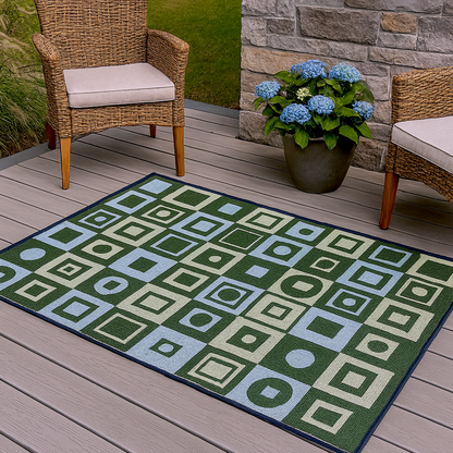 Mod Squares Hunter Blue