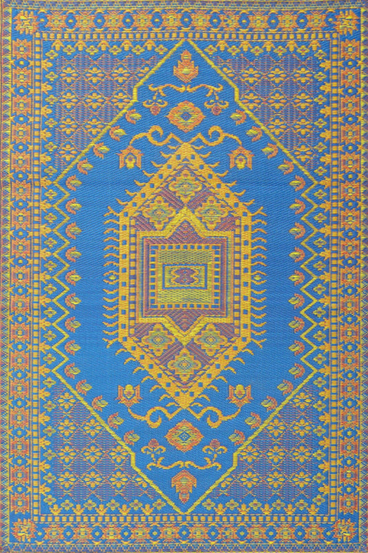 Turkish Blue Outdoor Mat