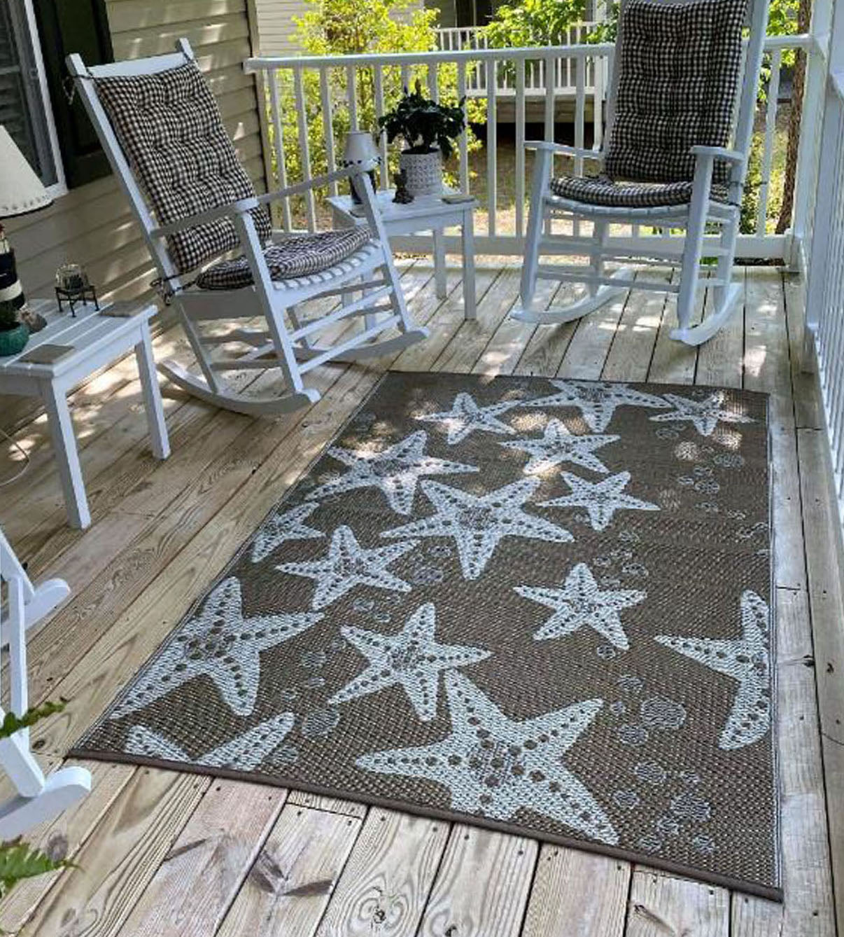 Starfish Modern Taupe Outdoor Mat