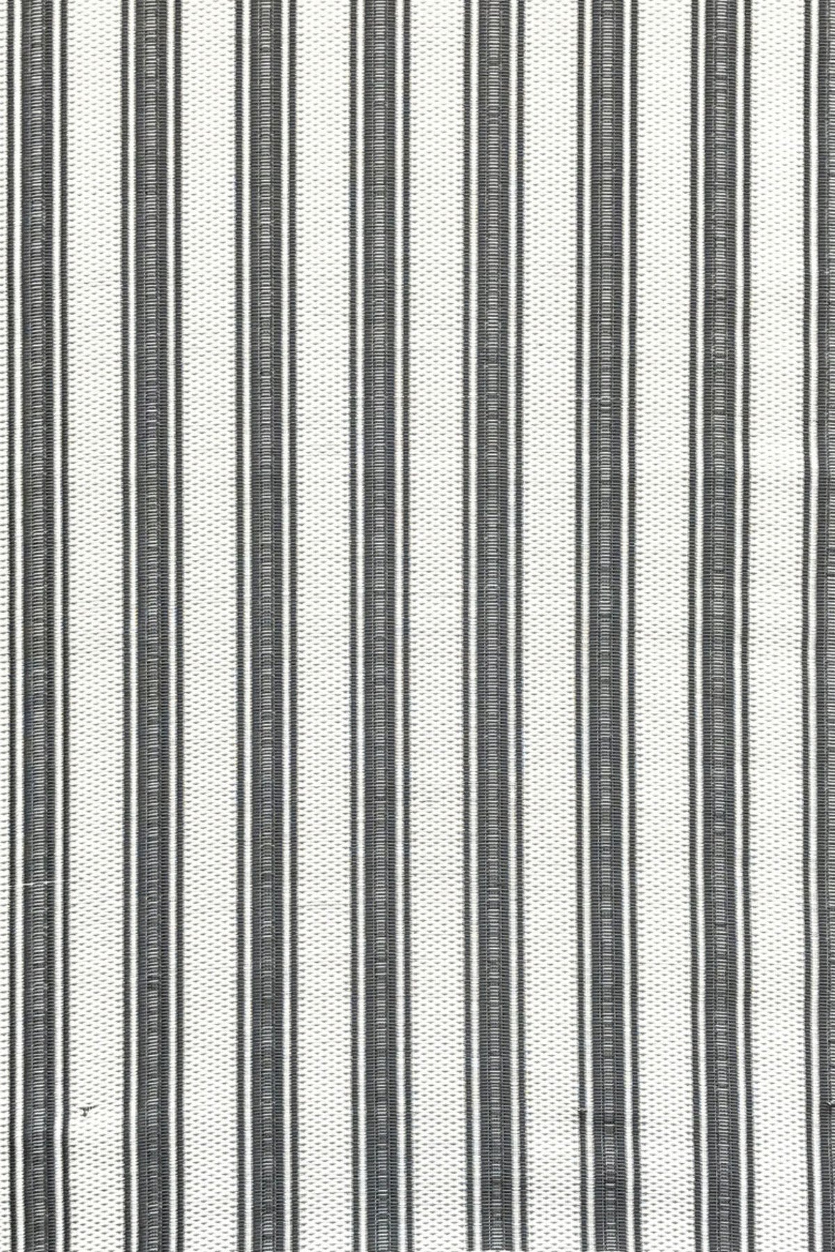 Vertical Stripe Black & Grey Outdoor Mat