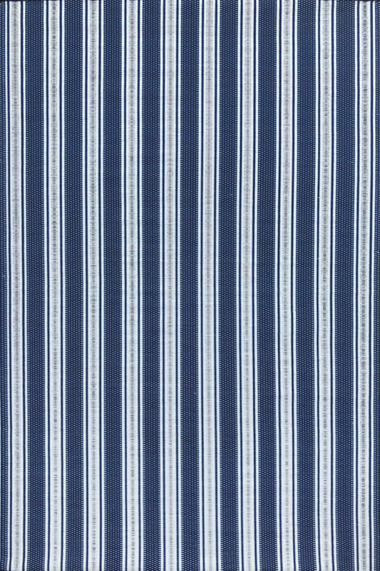 Vertical Stripe Blue & White Outdoor Mat