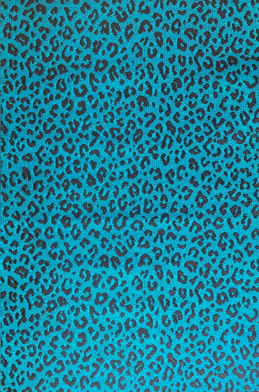 Leopard Turquoise Outdoor Mat
