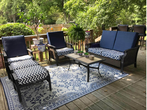 Oriental Garland - Blue/White