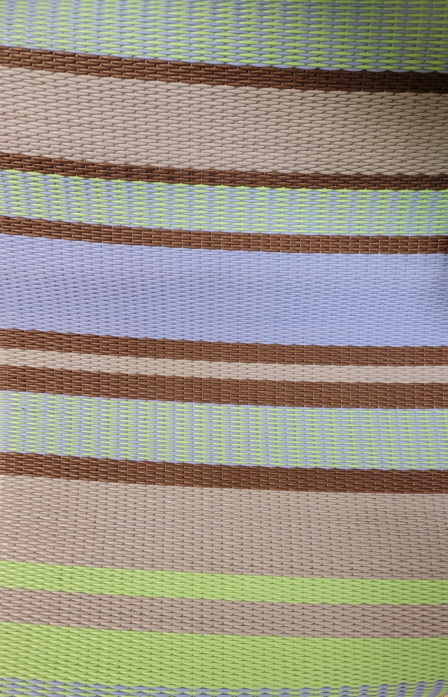 Stripes Grey & Aqua Outdoor Mat